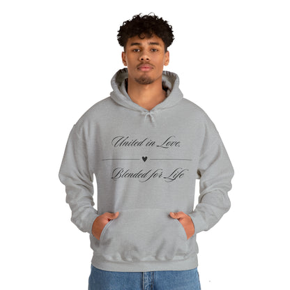 Unisex Hooded Sweatshirt -  United in Love, Blended for Life