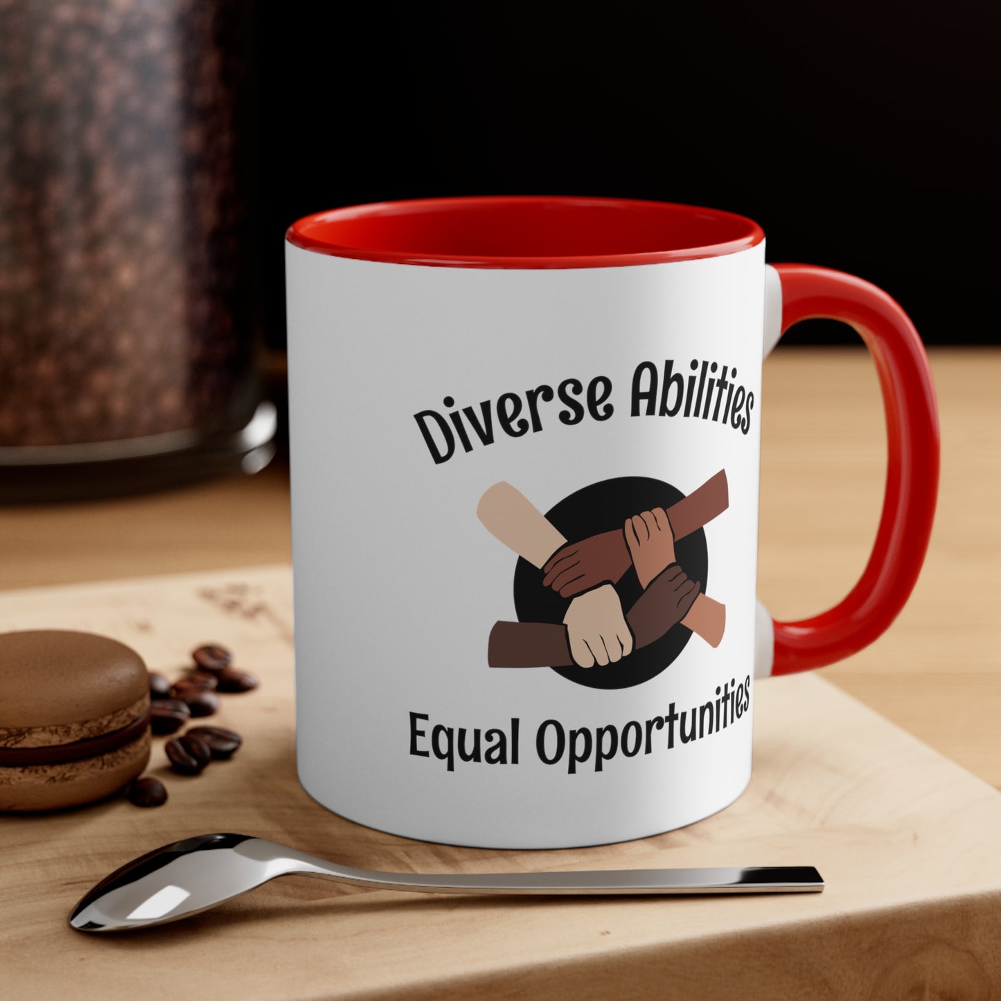 Accent Coffee Mug - Diverse Abilities, Equal Opportunities