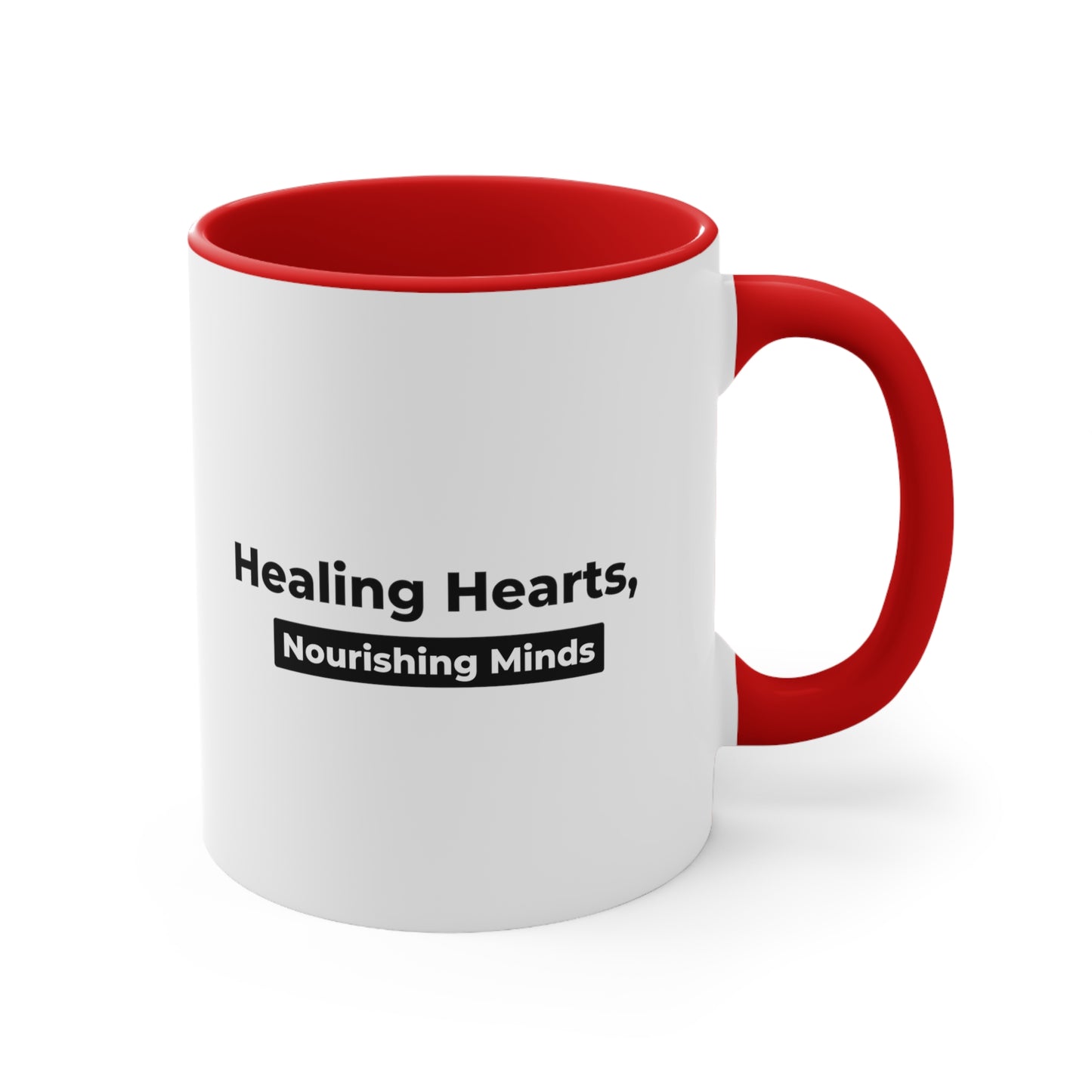 Accent Coffee Mug - Healing Hearts, Nourishing Minds