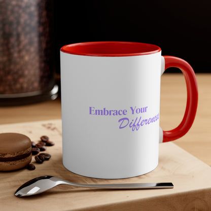 Accent Coffee Mug - Embrace Your Differences