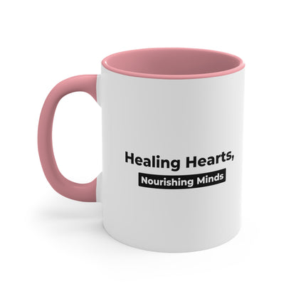 Accent Coffee Mug - Healing Hearts, Nourishing Minds