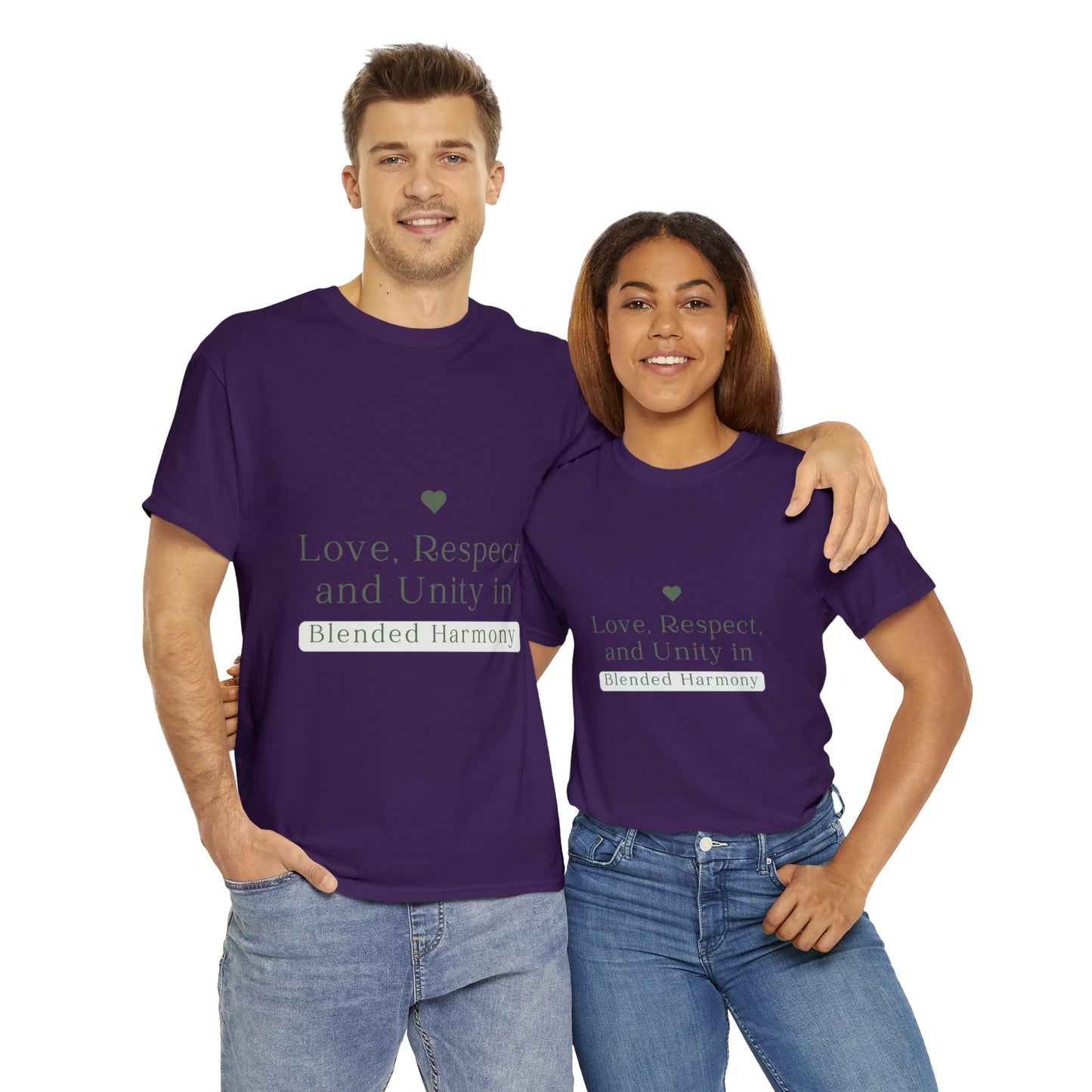 Unisex T-Shirt - Love, Respect, and Unity in Blended Harmony