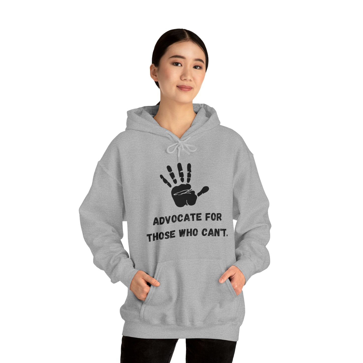 Unisex Hooded Sweatshirt - Advocate for Those Who Can't