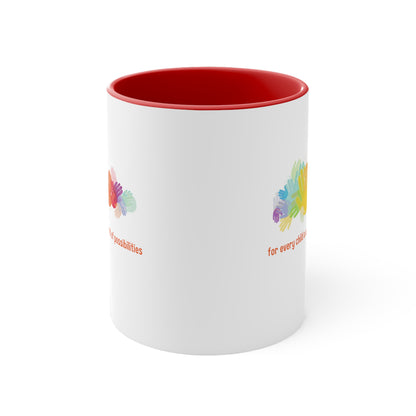 Accent Coffee Mug - For Every Child, a World of Possibilities