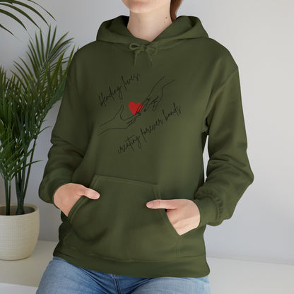 Unisex Hooded Sweatshirt - Blending Lives, Creating Forever Bonds