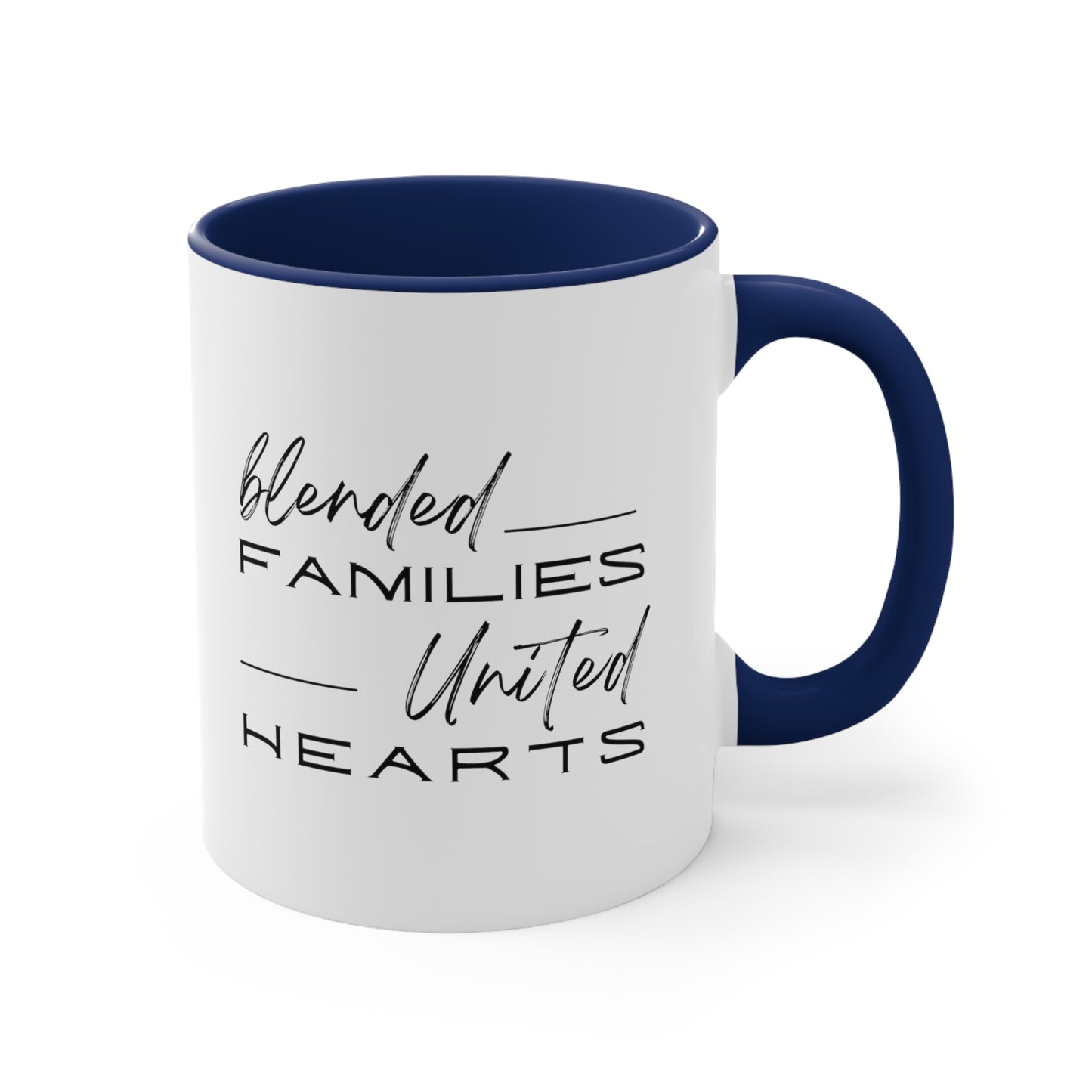 Accent Coffee Mug - Blended Families, United Hearts