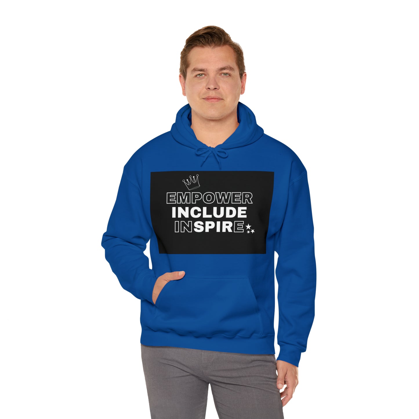 Unisex Hooded Sweatshirt - Empower, Include, Inspire