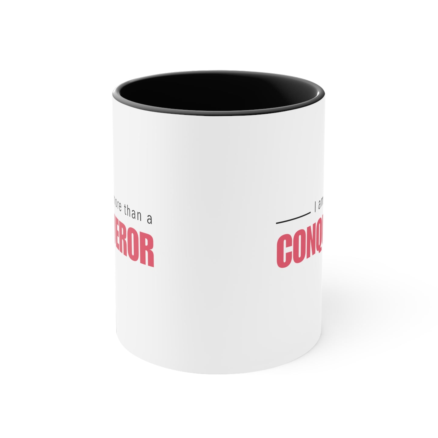 Accent Coffee Mug - I am more than a conqueror