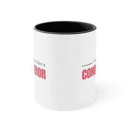 Accent Coffee Mug - I am more than a conqueror