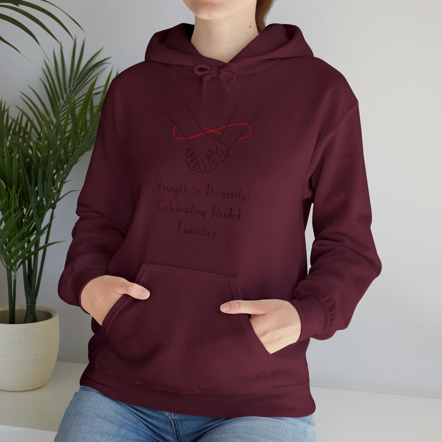 Unisex Hooded Sweatshirt - Strength in Diversity: Celebrating Blended Families