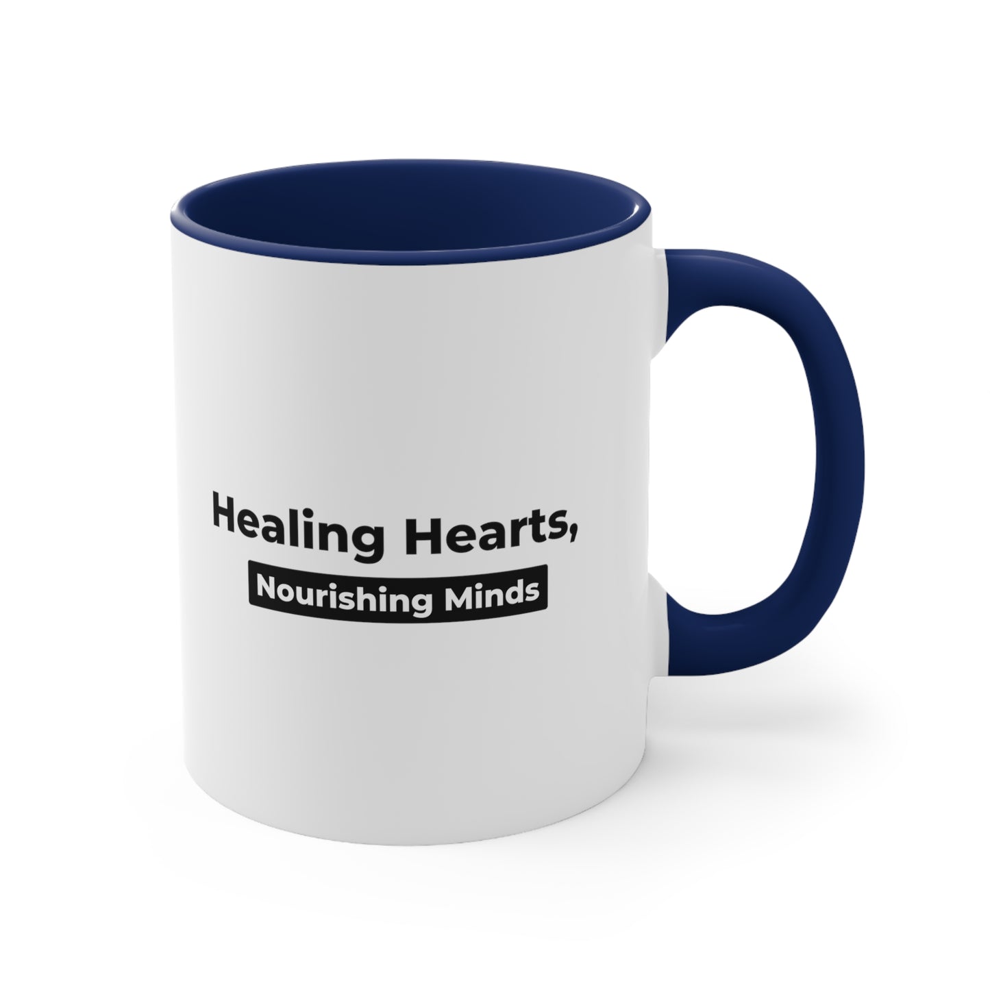 Accent Coffee Mug - Healing Hearts, Nourishing Minds