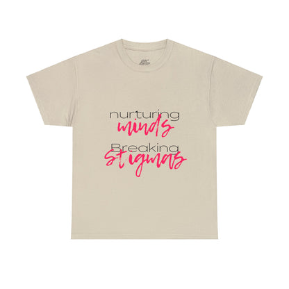 Unisex Heavy Cotton Tee - Nurturing Minds, Breaking Stigmas