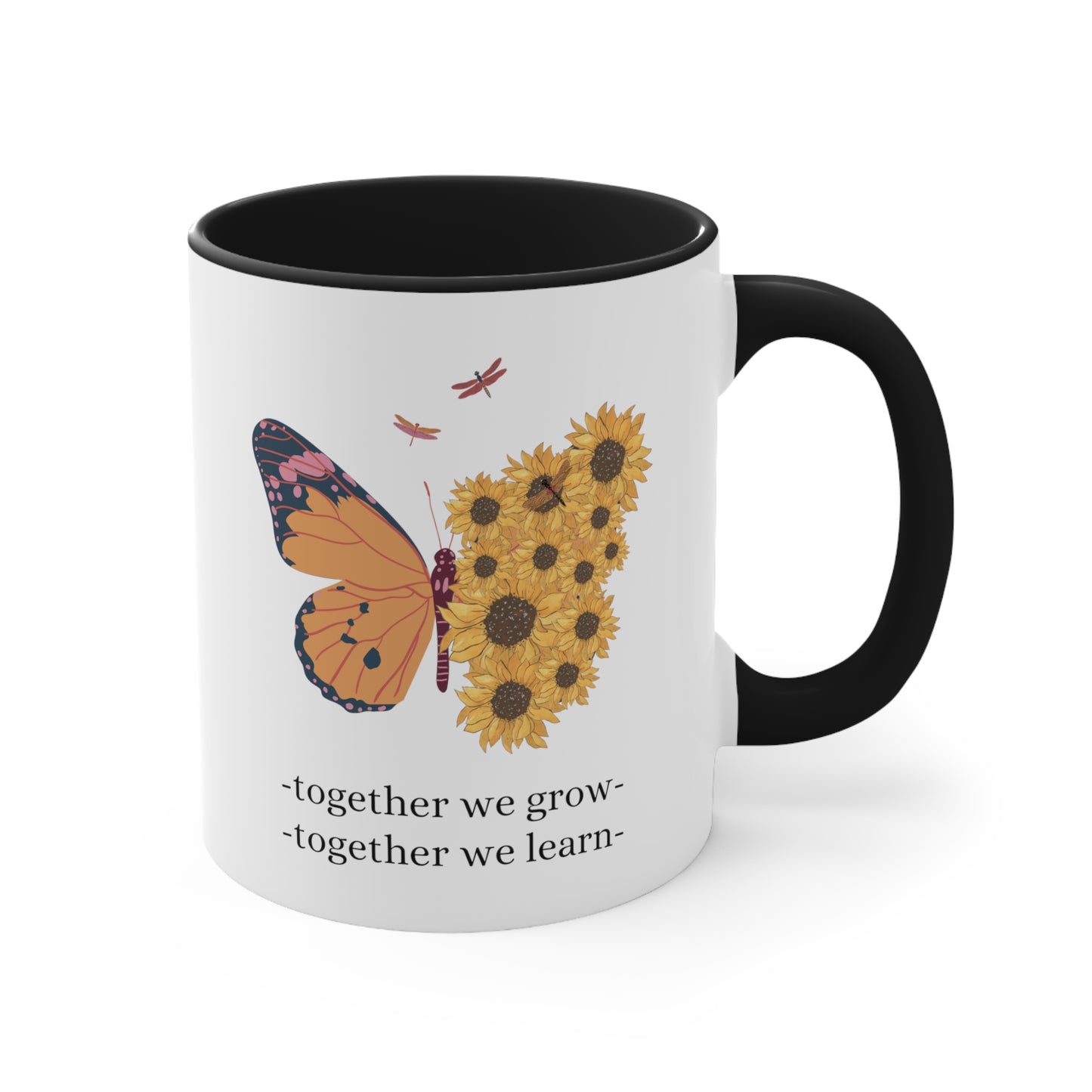 Accent Coffee Mug - Together We Grow, Together We Learn