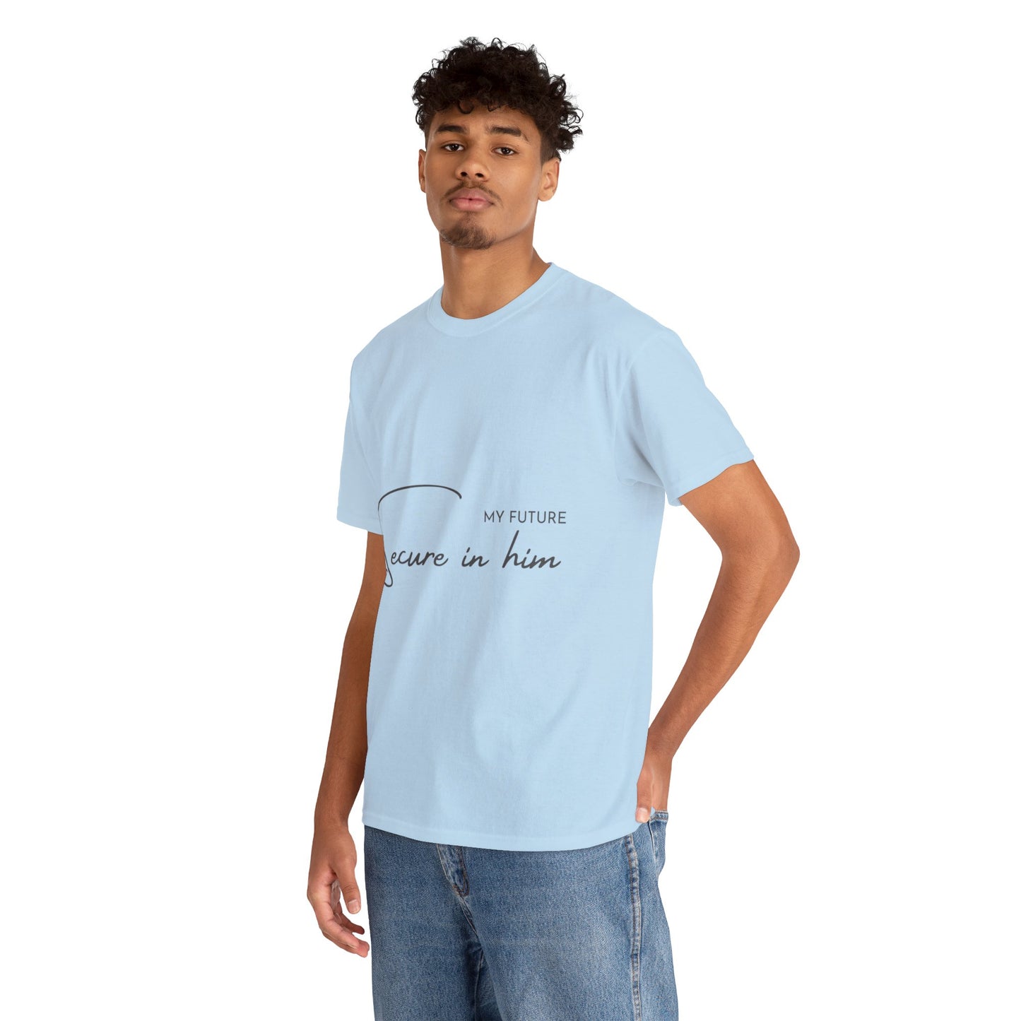 Unisex Heavy Cotton Tee - My future secure in Him