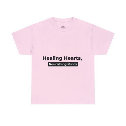 Unisex Heavy Cotton Tee - Healing Hearts, Nourishing Minds