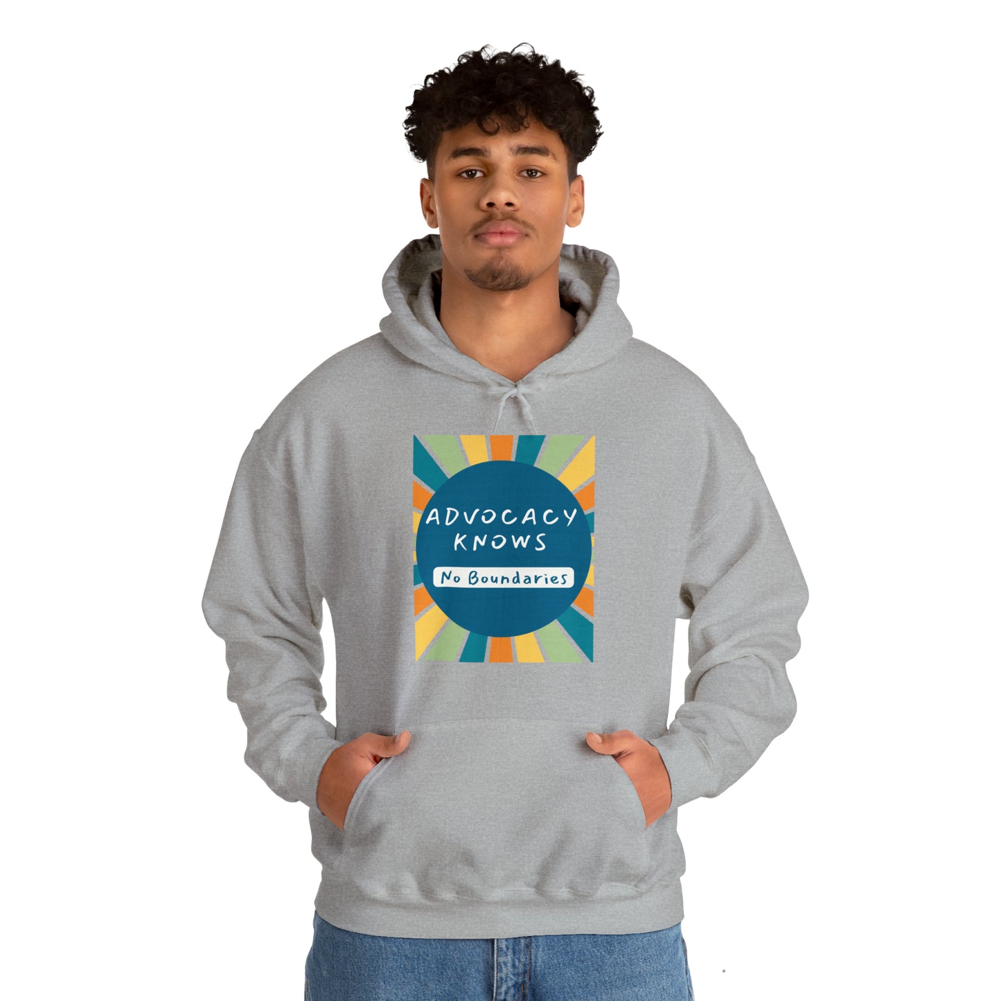 Unisex Hooded Sweatshirt - Advocacy Knows No Boundaries