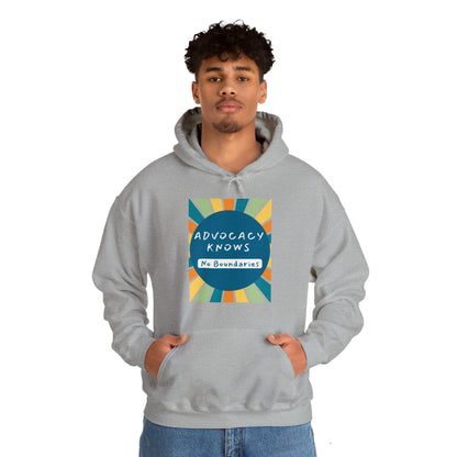 Unisex Hooded Sweatshirt - Advocacy Knows No Boundaries