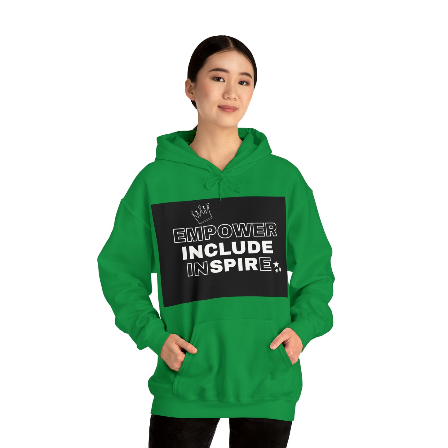 Unisex Hooded Sweatshirt - Empower, Include, Inspire