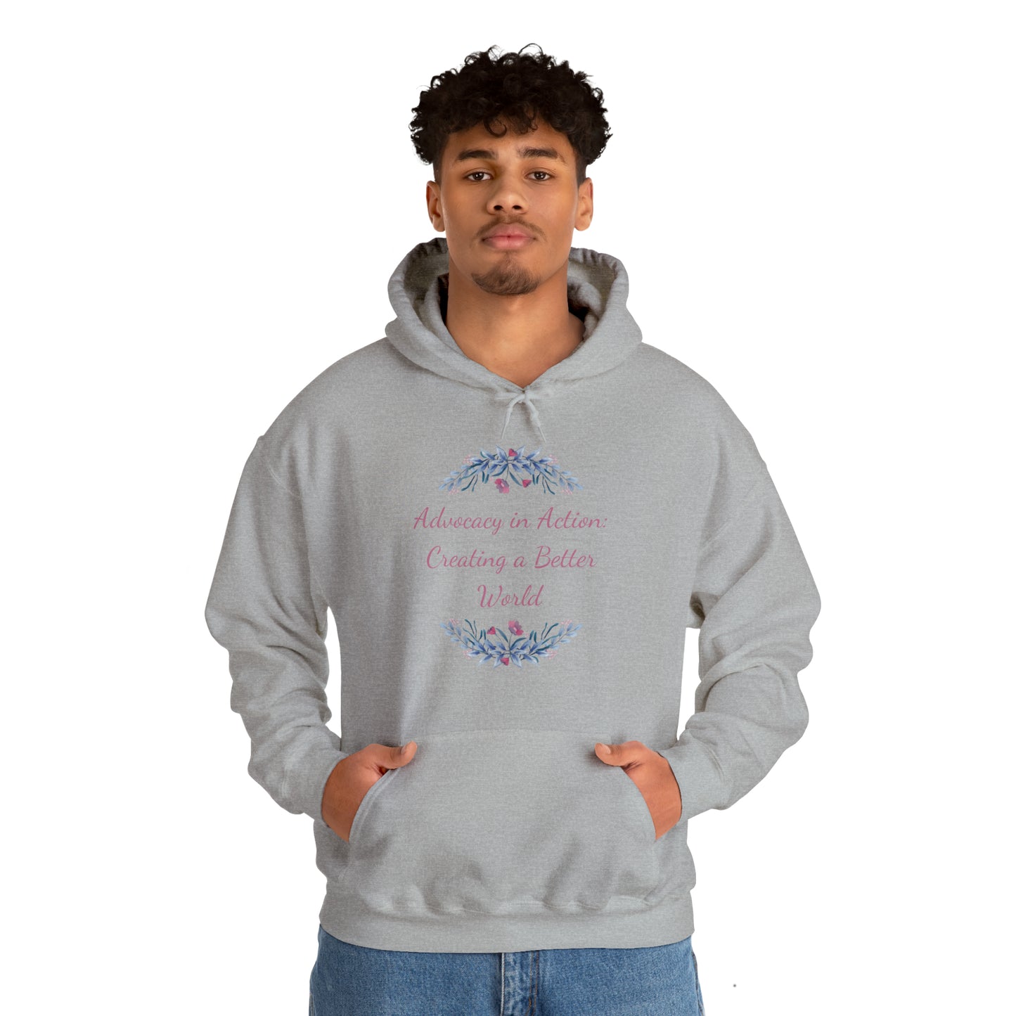 Unisex Heavy Hooded Sweatshirt - Advocacy in Action: Creating a Better World