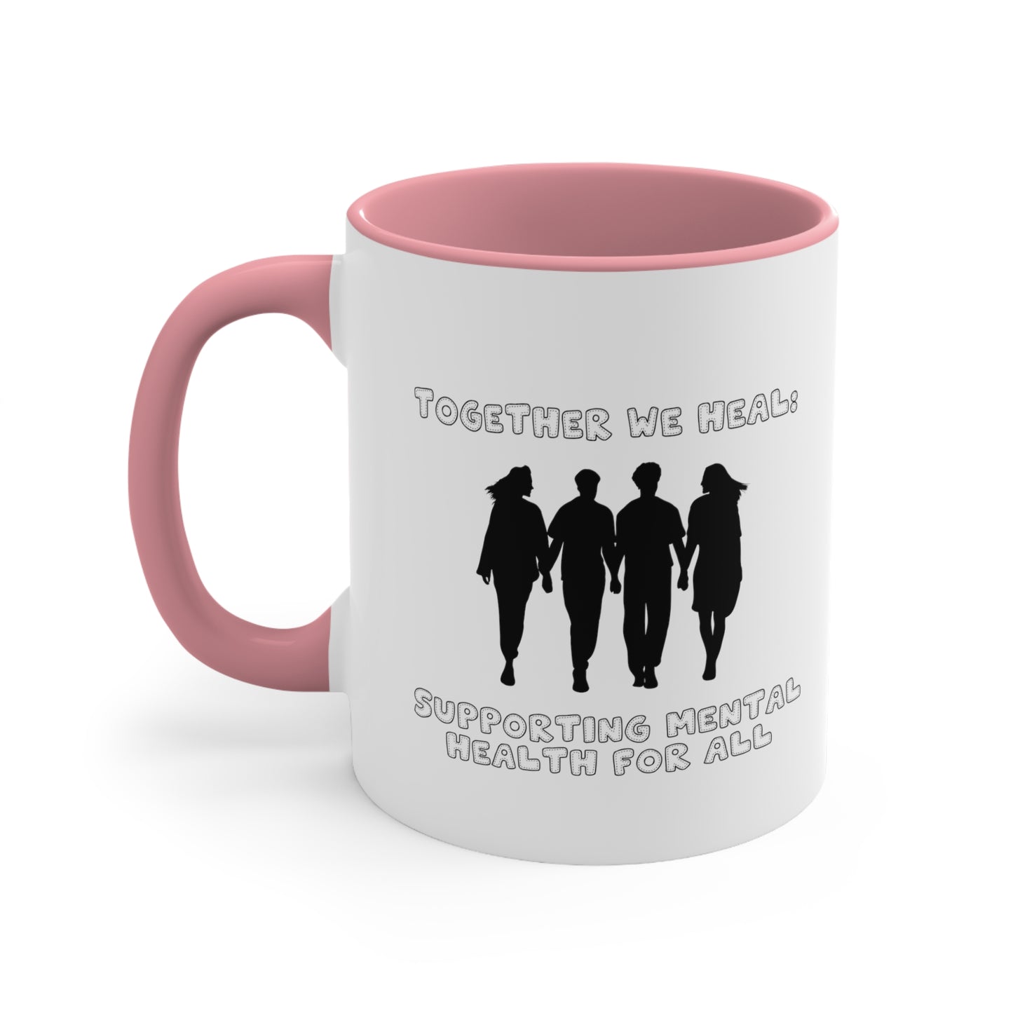 Accent Coffee Mug - Together We Heal: Supporting Mental Health for All