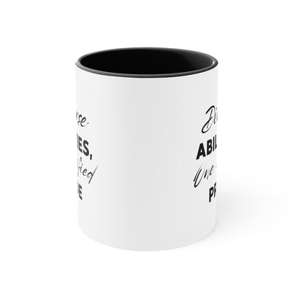 Accent Coffee Mug - Diverse Abilities, One Unified Pride