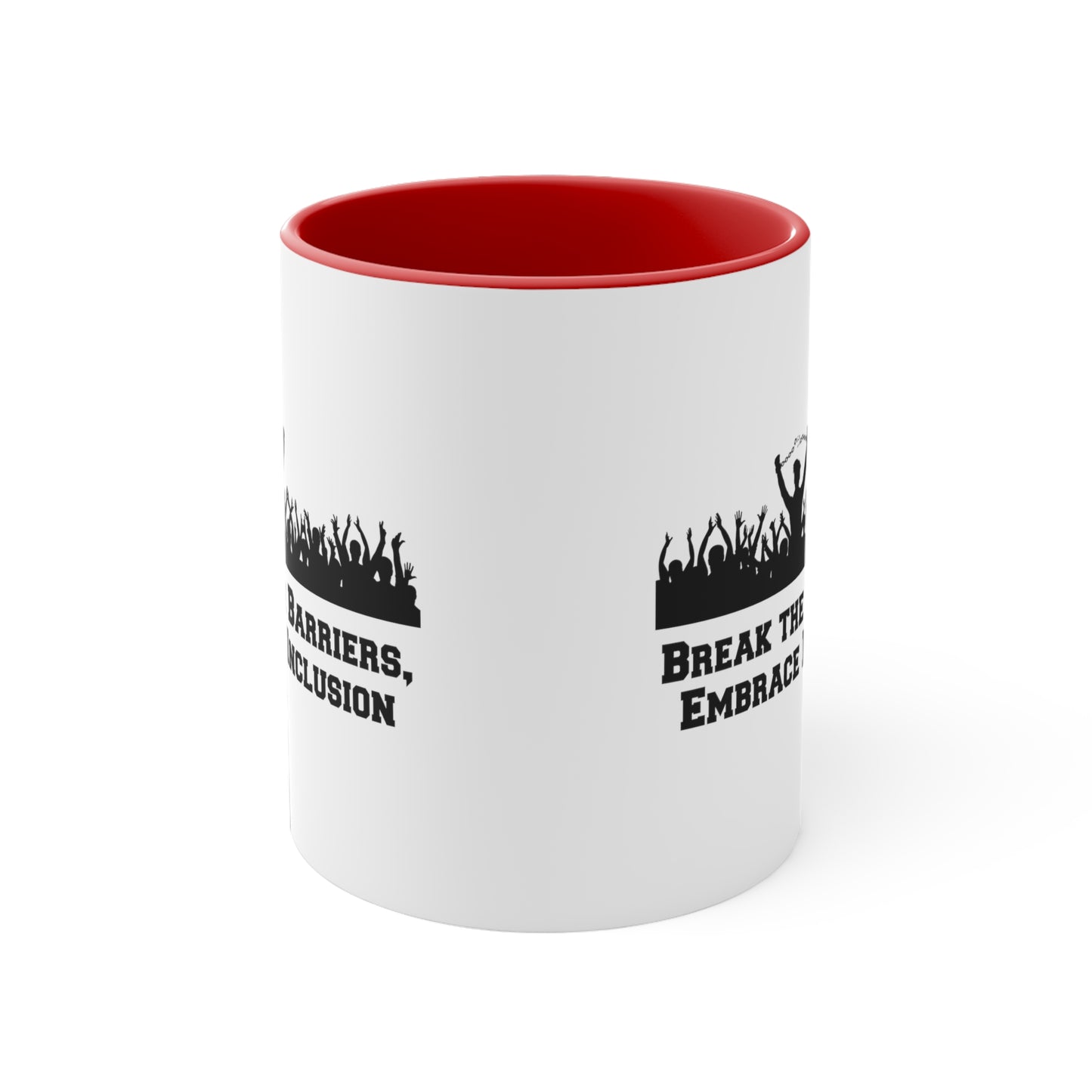 Accent Coffee Mug - Break the Barriers, Embrace Inclusion