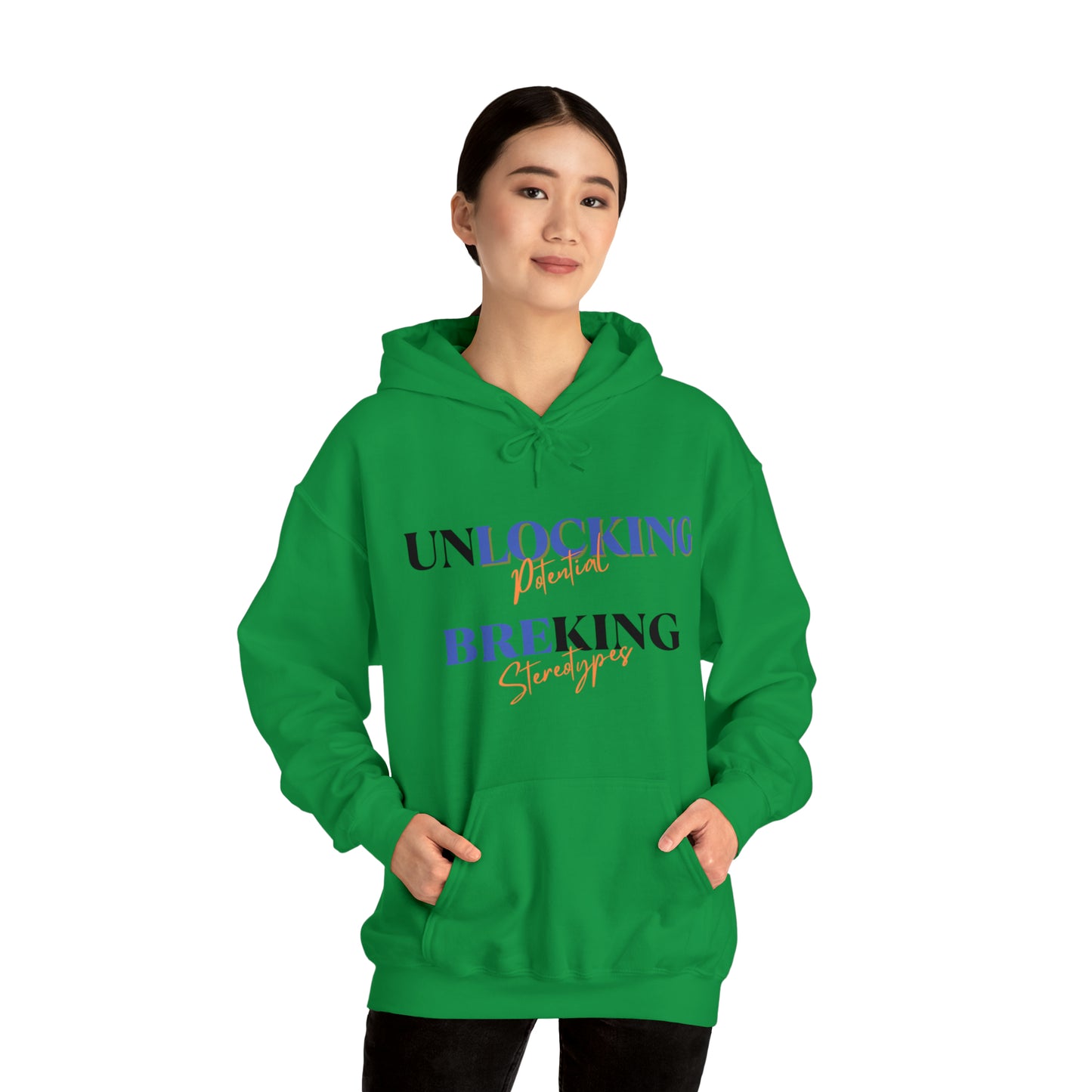 Unisex Hooded Sweatshirt - Unlocking Potential, Breaking Stereotypes