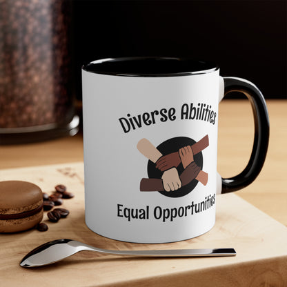 Accent Coffee Mug - Diverse Abilities, Equal Opportunities