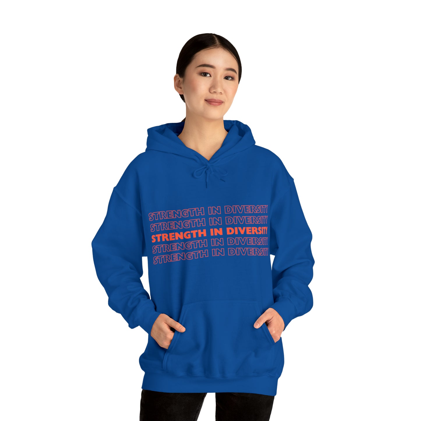 Unisex Hooded Sweatshirt - Strength in Diversity