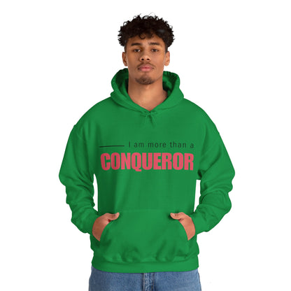 Unisex Hooded Sweatshirt - I am more than a conqueror