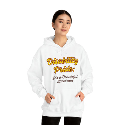 Unisex Hooded Sweatshirt - Disability Pride: It's a Beautiful Spectrum