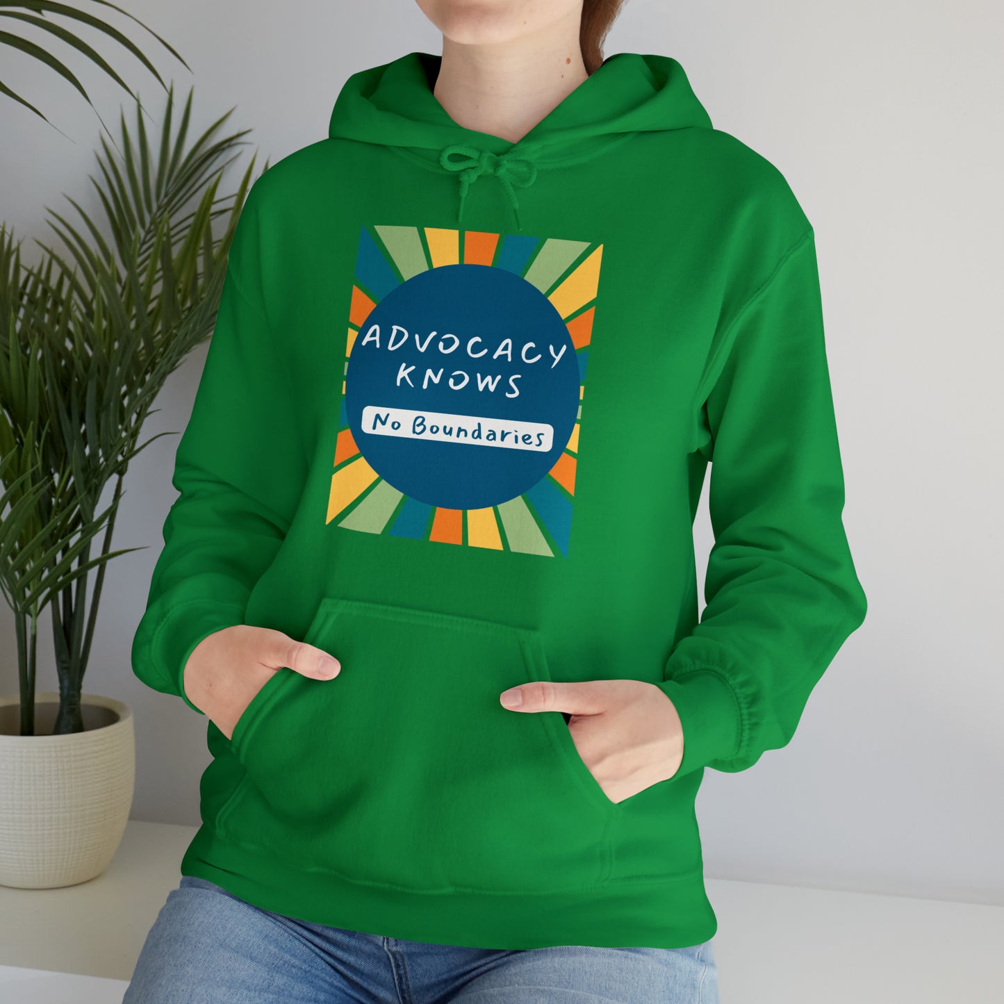 Unisex Hooded Sweatshirt - Advocacy Knows No Boundaries