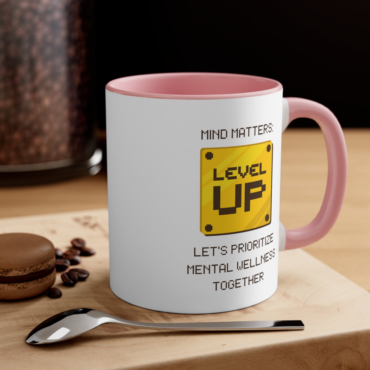 Accent Coffee Mug - Mind Matters: Let's Prioritize Mental Wellness Together