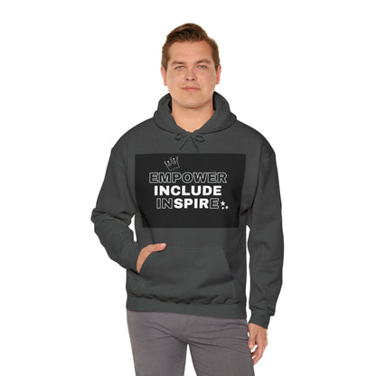 Unisex Hooded Sweatshirt - Empower, Include, Inspire