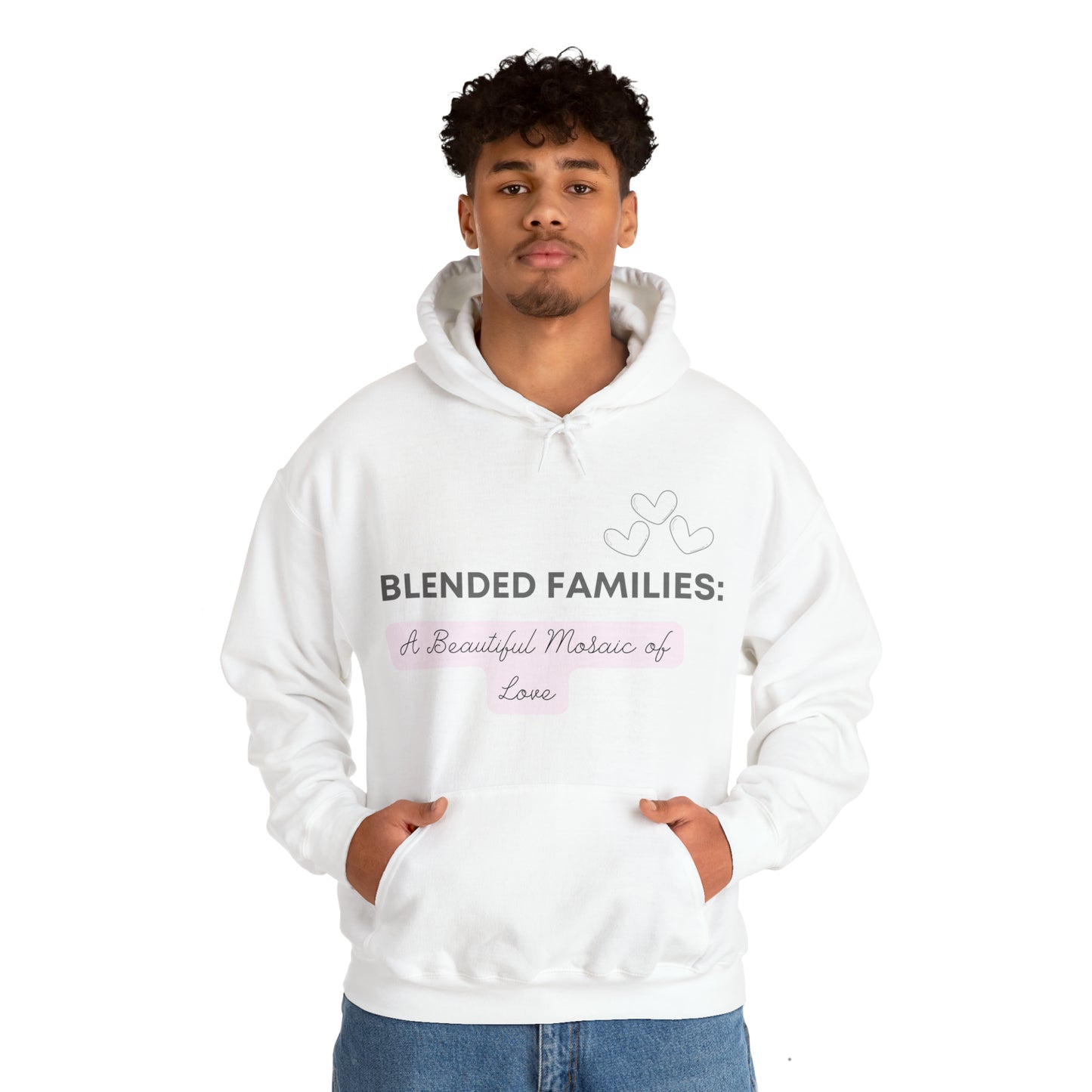 Unisex Hooded Sweatshirt - Blended Families: A Beautiful Mosaic of Love