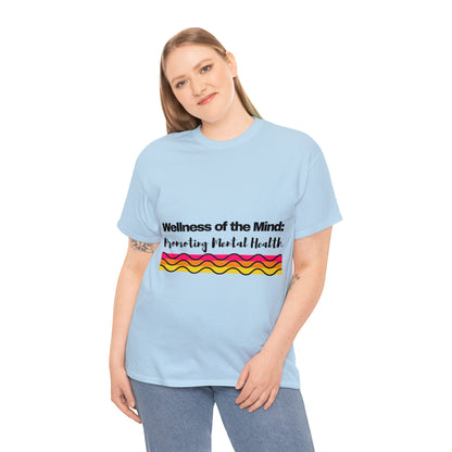 Unisex Heavy Cotton Tee - Wellness of the Mind: Promoting Mental Health