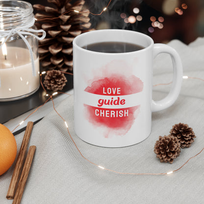 Accent Coffee Mug - Love, Guide, Cherish