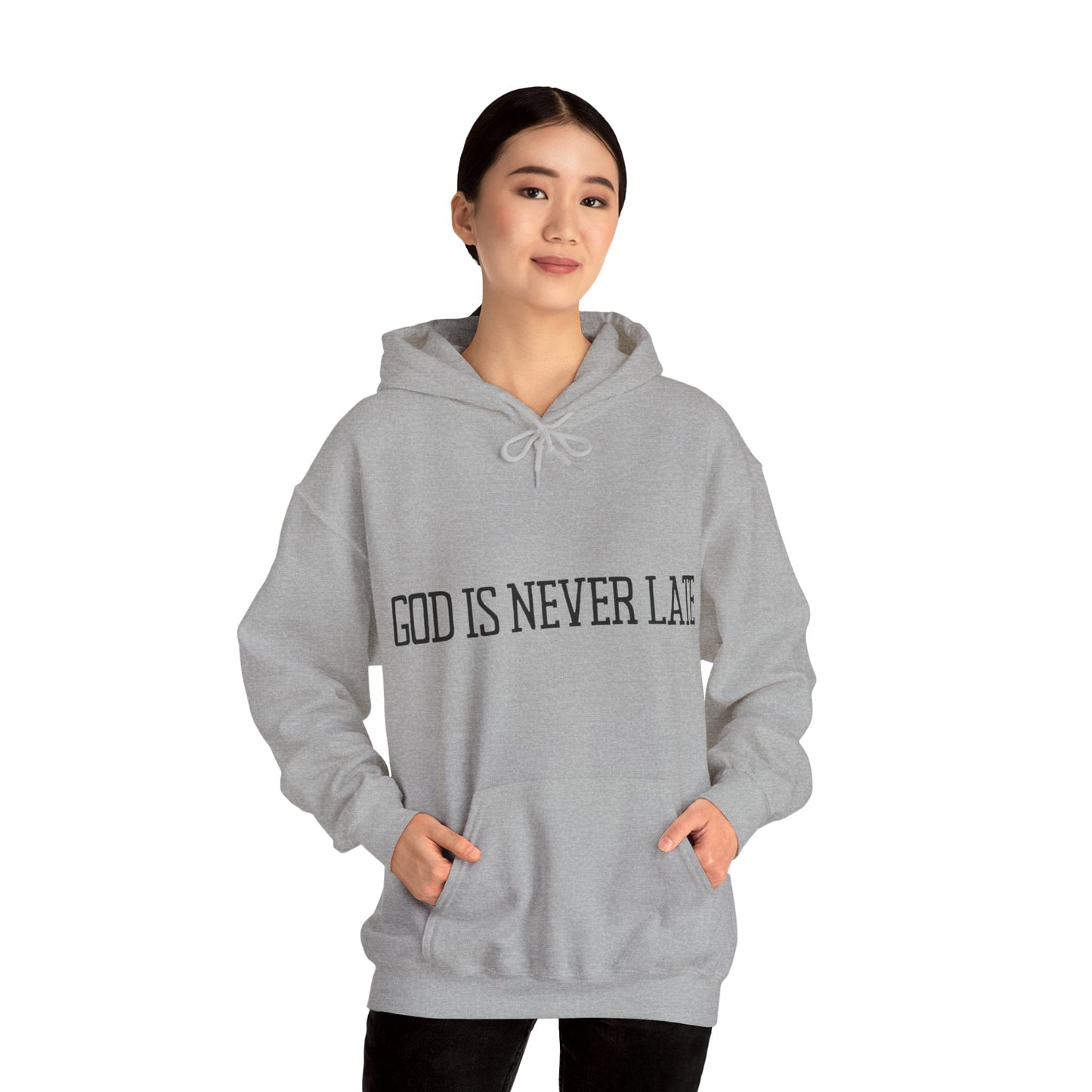 Unisex Hooded Sweatshirt - God is never late