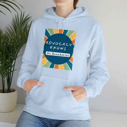 Unisex Hooded Sweatshirt - Advocacy Knows No Boundaries