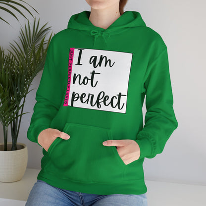 Unisex Hooded Sweatshirt - I am not perfect, just perfectly loved