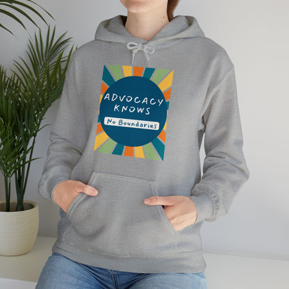 Unisex Hooded Sweatshirt - Advocacy Knows No Boundaries