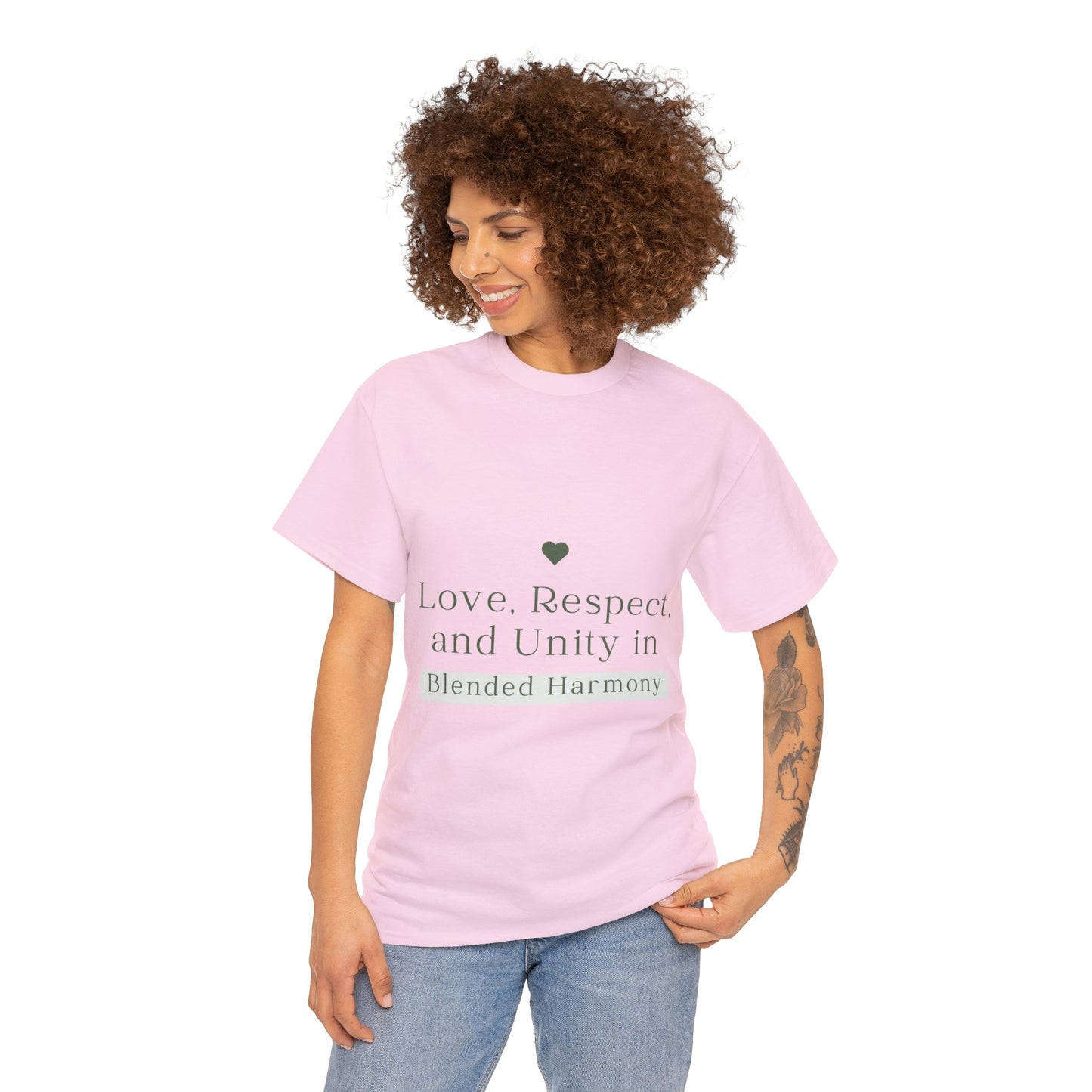 Unisex T-Shirt - Love, Respect, and Unity in Blended Harmony