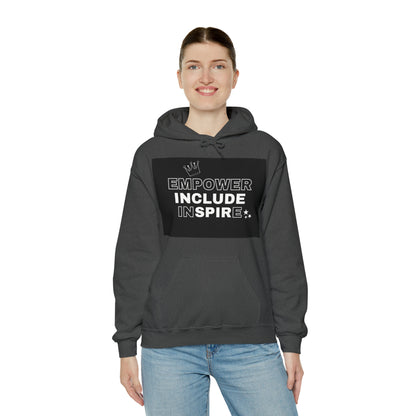 Unisex Hooded Sweatshirt - Empower, Include, Inspire