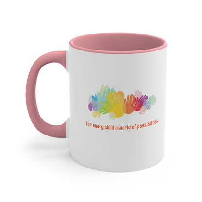 Accent Coffee Mug - For Every Child, a World of Possibilities