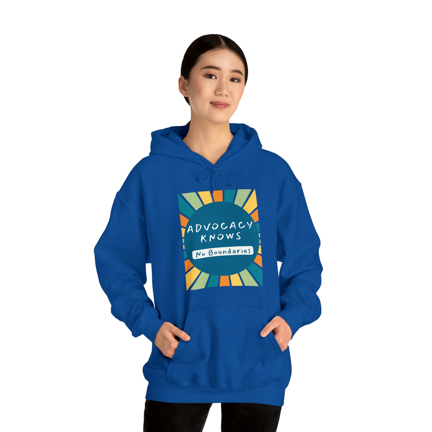 Unisex Hooded Sweatshirt - Advocacy Knows No Boundaries