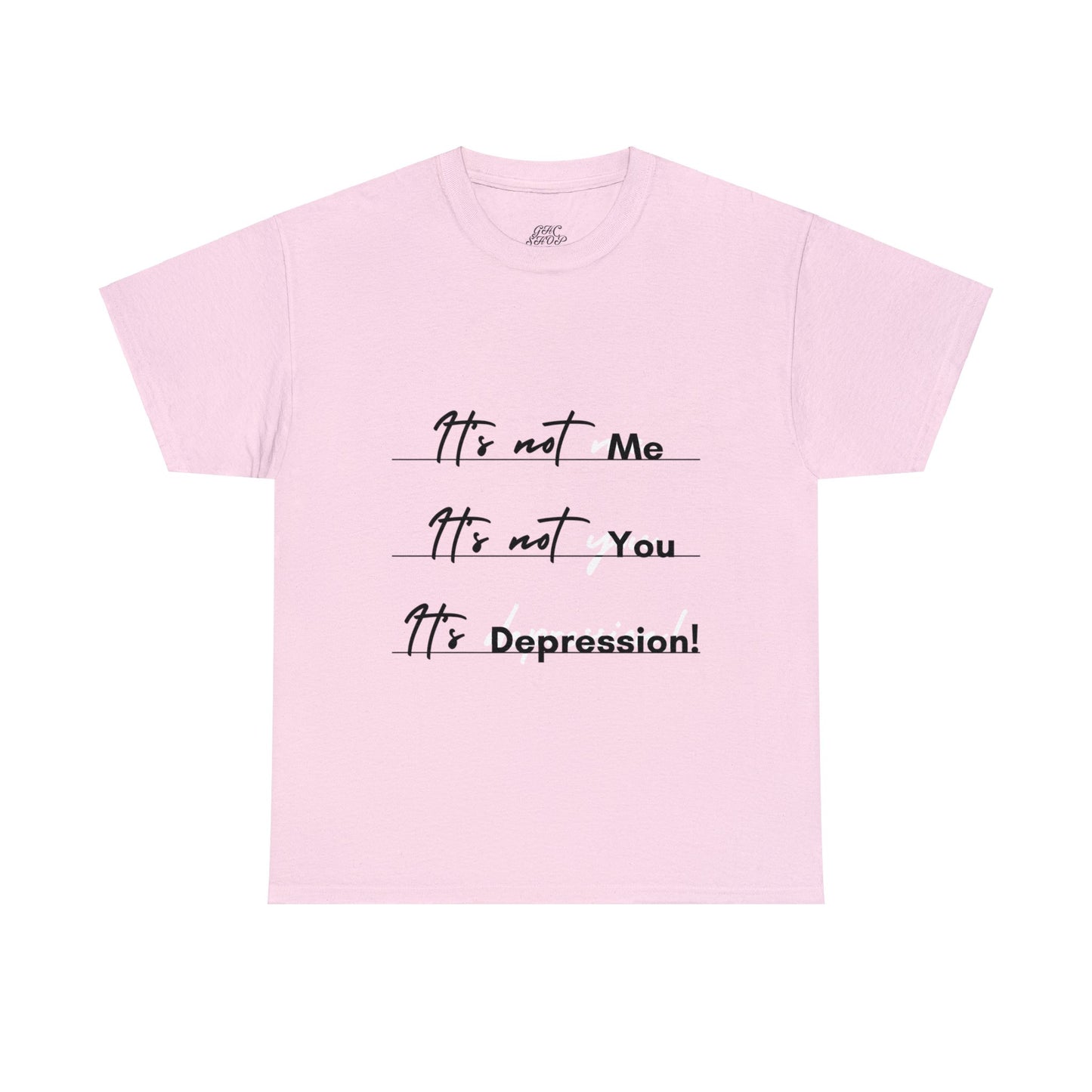 Unisex Heavy Cotton Tee - It’s not me. It’s not you. It’s depression!