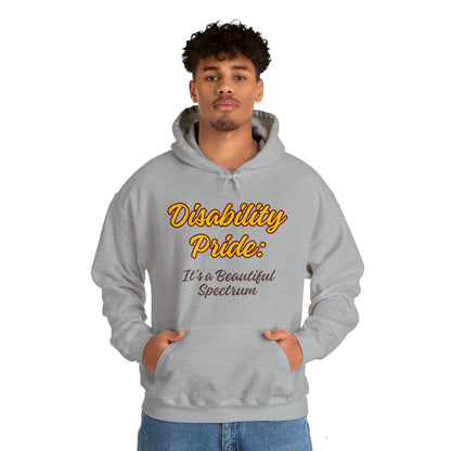 Unisex Hooded Sweatshirt - Disability Pride: It's a Beautiful Spectrum