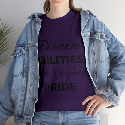 Unisex T-Shirt - Diverse Abilities, One Unified Pride