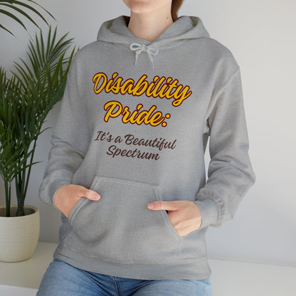 Unisex Hooded Sweatshirt - Disability Pride: It's a Beautiful Spectrum