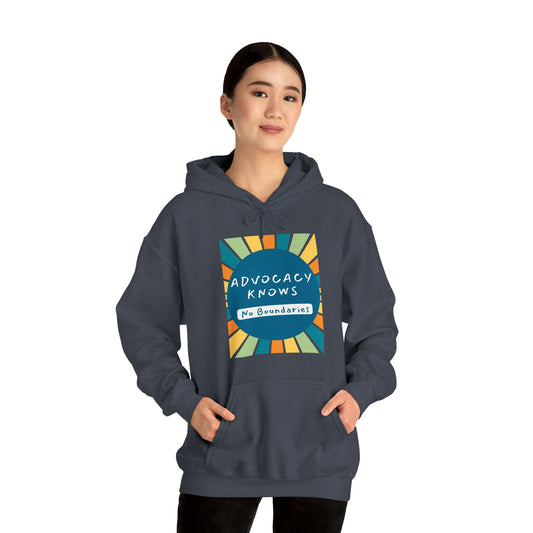 Unisex Hooded Sweatshirt - Advocacy Knows No Boundaries